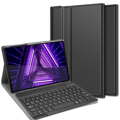 Cazy Tastatur Hülle Kompatibel mit Lenovo Tab M10 FHD Plus Gen 2 - Schutz Etui mit magnetisch Abnehmbarer Tastatur - Layout: Qwertz von Cazy