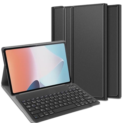 Cazy Tastatur Hülle Kompatibel mit Lenovo Tab M10 Gen 3 - Schutz Etui mit magnetisch Abnehmbarer Tastatur - Layout: Azerty von Cazy