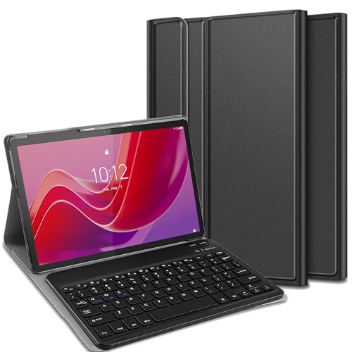 Cazy Tastatur Hülle Kompatibel mit Lenovo Tab M11 - Schutz Etui mit magnetisch Abnehmbarer Tastatur - Layout: QWERTY von Cazy
