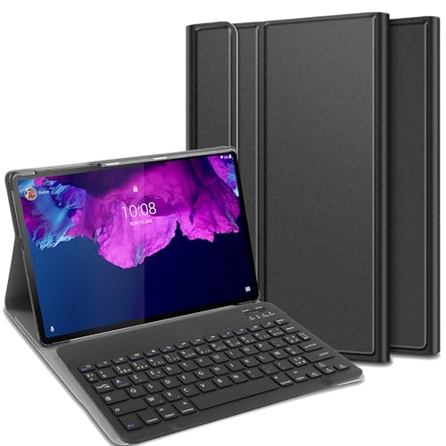 Cazy Tastatur Hülle Kompatibel mit Lenovo Tab P11/P11 5G/P11 Plus - Schutz Etui mit magnetisch Abnehmbarer Tastatur - Layout: Azerty von Cazy