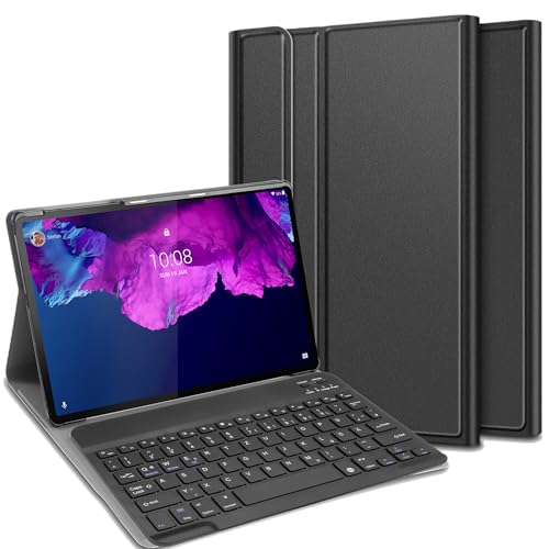 Cazy Tastatur Hülle Kompatibel mit Lenovo Tab P11/P11 5G/P11 Plus - Schutz Etui mit magnetisch Abnehmbarer Tastatur - Layout: Qwertz von Cazy