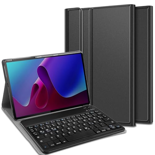 Cazy Tastatur Hülle Kompatibel mit Lenovo Tab P11 Gen 2 - Schutz Etui mit magnetisch Abnehmbarer Tastatur - Layout: Qwertz von Cazy