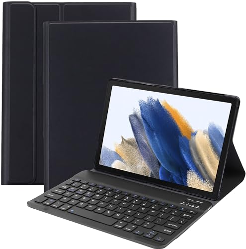 Cazy Tastatur Hülle Kompatibel mit Samsung Galaxy Tab A8 - Schutz Etui mit magnetisch Abnehmbarer Tastatur - Layout: QWERTY von Cazy