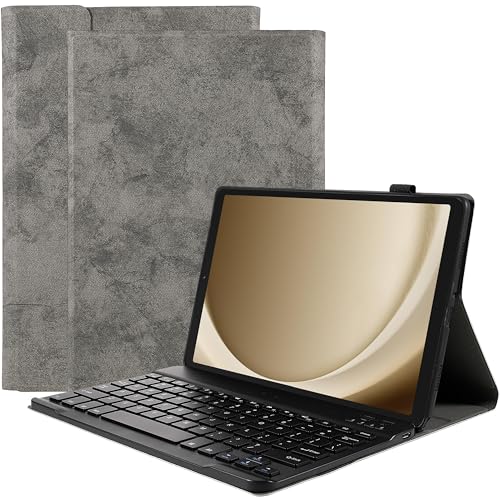 Cazy Tastatur Hülle Kompatibel mit Samsung Galaxy Tab A9 - Schutz Etui mit magnetisch Abnehmbarer Tastatur - Layout: QWERTY Grau Cazy Tastatur Hülle Kompatibel mit Samsung Galaxy Tab A9 - Schutz Etui mit magnetisch Abnehmbarer Tastatur - Layout: QWERTY Grau von Cazy