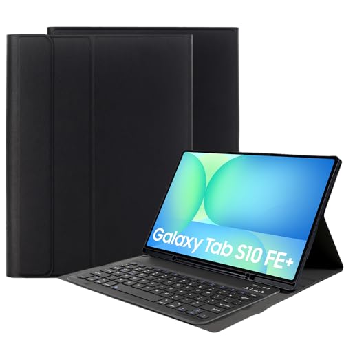 Cazy Tablet-Hülle mit Tastatur geeignet für Samsung Galaxy Tab S10 FE Plus - QWERTY Bluetooth Tastatur-Hülle - Schwarz Cazy Tablet-Hülle mit Tastatur geeignet für Samsung Galaxy Tab S10 FE Plus - QWERTY Bluetooth Tastatur-Hülle - Schwarz von Cazy
