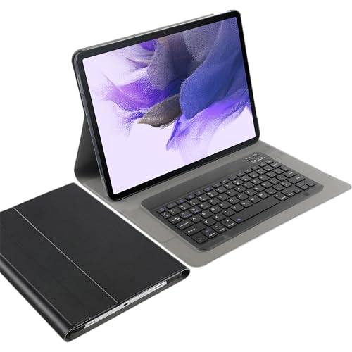 Cazy Tastatur Hülle Kompatibel mit Samsung Galaxy Tab S7 FE - Schutz Etui mit magnetisch Abnehmbarer Tastatur - Layout: QWERTY von Cazy