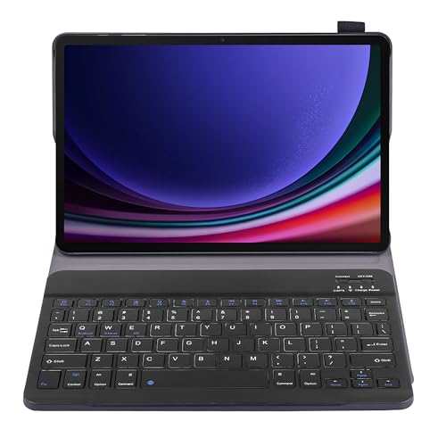 Cazy Tastatur Hülle Kompatibel mit Samsung Galaxy Tab S10 FE / S9 / S9 FE - Schutz Etui mit magnetisch Abnehmbarer Tastatur - Layout: QWERTY von Cazy