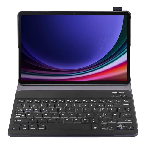 Cazy Tastatur Hülle Kompatibel mit Samsung Galaxy Tab S10 FE / S9 / S9 FE - Schutz Etui mit magnetisch Abnehmbarer Tastatur - Layout: Qwertz Cazy Tastatur Hülle Kompatibel mit Samsung Galaxy Tab S10 FE / S9 / S9 FE - Schutz Etui mit magnetisch Abnehmbarer Tastatur - Layout: Qwertz von Cazy