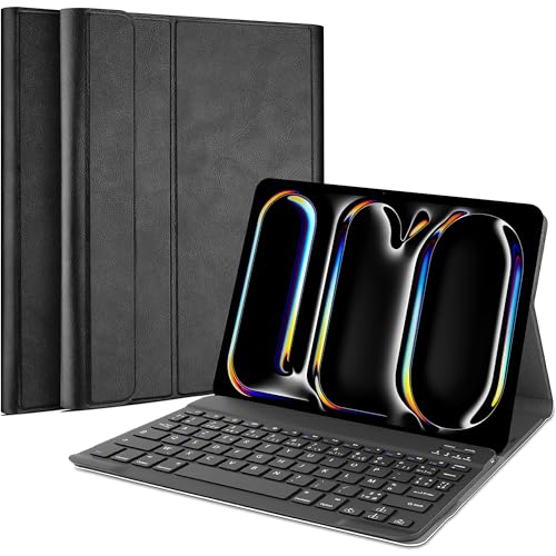 Cazy Tastatur Hülle Kompatibel mit iPad Pro 11 2022 4th (Gen)/Pro 11 2021 (3rd Gen) - Schutz Etui mit magnetisch Abnehmbarer Tastatur - Layout: Azerty von Cazy