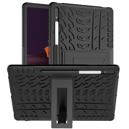 Extreme Case Kompatibel mit Samsung Galaxy Tab S7 FE/Tab S7 Plus - Hülle Hybrid Kunststoff - Schwarz Extreme Case Kompatibel mit Samsung Galaxy Tab S7 FE/Tab S7 Plus - Hülle Hybrid Kunststoff - Schwarz von Cazy
