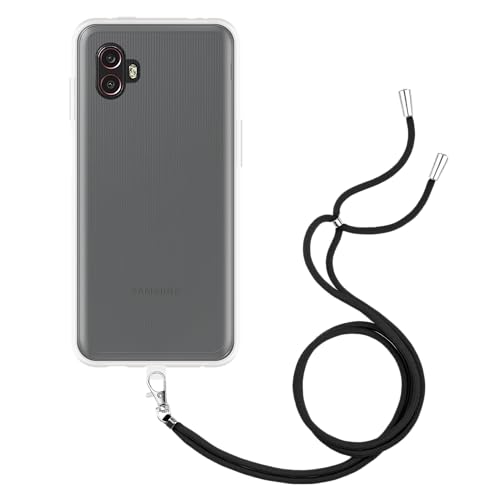 Handykette Hülle Kompatibel mit Samsung Galaxy Xcover 6 Pro - Silikon Handyhülle mit Band Necklace Hülle - Transparant Handykette Hülle Kompatibel mit Samsung Galaxy Xcover 6 Pro - Silikon Handyhülle mit Band Necklace Hülle - Transparant von Cazy