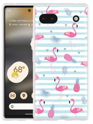 Hülle Kompatibel mit Google Pixel 6a - Flamingo-Ananas Hülle Kompatibel mit Google Pixel 6a - Flamingo-Ananas von Cazy