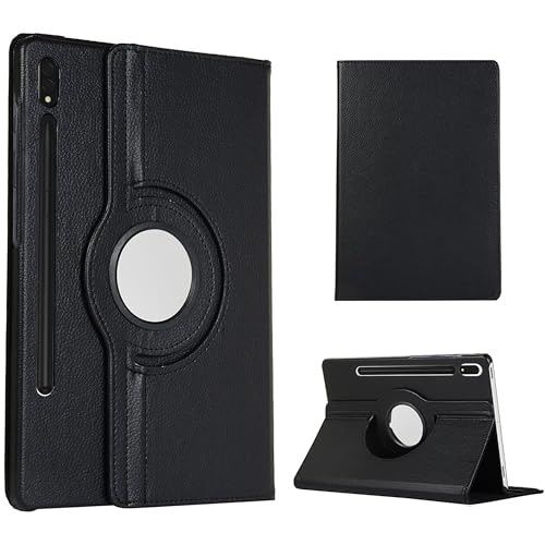 Hülle Kompatibel mit Samsung Galaxy Tab S8-360 Grad Rotation Tablet Case mit Stand - Schwarz von Cazy
