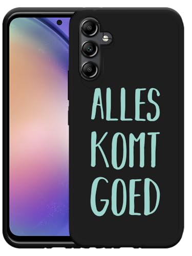 Hülle Schwarz Kompatibel mit Samsung Galaxy A54 Alles Komt Goed Hülle Schwarz Kompatibel mit Samsung Galaxy A54 Alles Komt Goed von Cazy