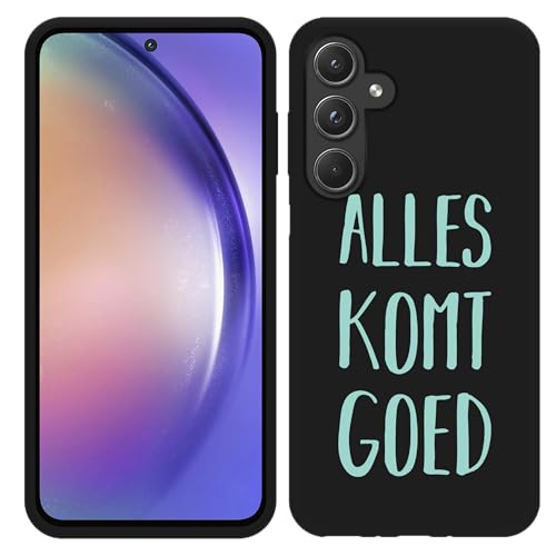 Hülle Schwarz Kompatibel mit Samsung Galaxy A55 Alles Komt Goed Hülle Schwarz Kompatibel mit Samsung Galaxy A55 Alles Komt Goed von Cazy