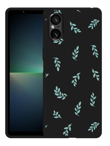 Hülle Schwarz Kompatibel mit Sony Xperia 5 V Kleine Blätter Hülle Schwarz Kompatibel mit Sony Xperia 5 V Kleine Blätter von Cazy