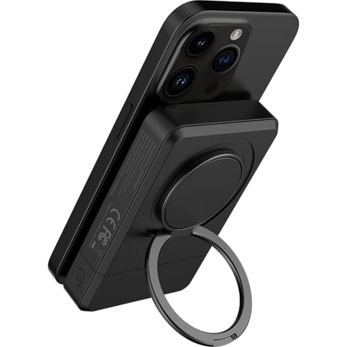 Cazy Magnetische Externe Batterie, Wireless Powerbank geeignet für Magsafe, 15W, 10000mAh Faltbarer Stand-Akkupack Tragbares Ladegerät, Kompatibel mit iPhone 12, 13, 14, 15, 16 - Klein und Stark - Cazy Magnetische Externe Batterie, Wireless Powerbank geeignet für Magsafe, 15W, 10000mAh Faltbarer Stand-Akkupack Tragbares Ladegerät, Kompatibel mit iPhone 12, 13, 14, 15, 16 - Klein und Stark - von Cazy