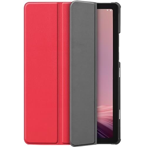 Premium Smart Hülle Kompatibel mit Lenovo Tab M9 - Schutz Etui Hülle - Automatischem Schlaf/Aufwach - Rot von Cazy