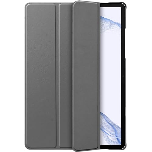 Premium Smart Hülle Kompatibel mit Samsung Galaxy Tab S8 - Schutz Etui Hülle - Automatischem Schlaf/Aufwach - Grau von Cazy