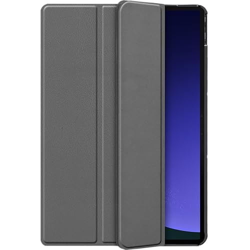 Premium Smart Hülle Kompatibel mit Samsung Galaxy Tab S9 / S9 FE - Schutz Etui Hülle - Automatischem Schlaf/Aufwach - Grau von Cazy