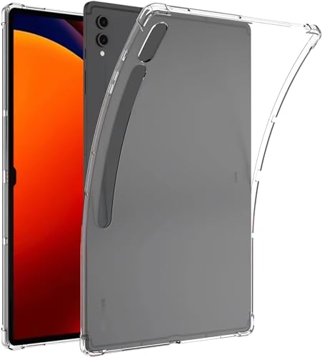 Silikon Hülle Kompatibel mit Samsung Galaxy Tab S9+ / S9 FE+ - Soft TPU Schutz - Transparant von Cazy
