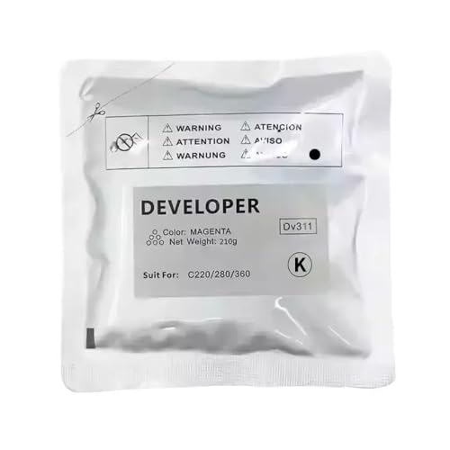 CbErFVK Kompatibel mit Entwicklerpulver DV311 C220 C360 C280 CMYK 210 g pro Beutel(1PC-210g Black) von CbErFVK