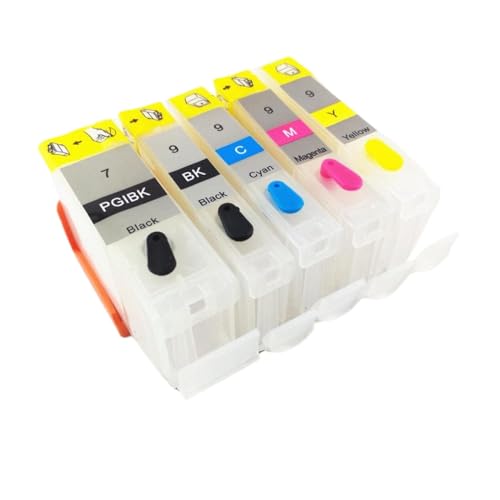 CbErFVK Kompatibel mit der nachfüllbaren 5er-Patrone PGI7 PGI9 MX7600 IX7000 Tintenstrahldrucker, mit ARC-Chips CbErFVK Kompatibel mit der nachfüllbaren 5er-Patrone PGI7 PGI9 MX7600 IX7000 Tintenstrahldrucker, mit ARC-Chips von CbErFVK
