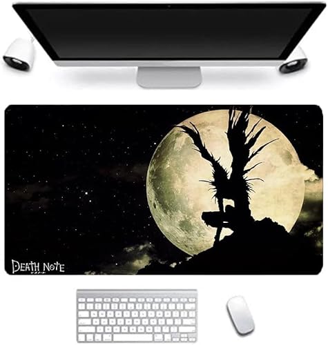 Ccipotatoo Death Note Mauspad, Anime-Mauspad, leicht, Yagami/L/Ryuuku, bedruckt, Gaming-Computer, Tastatur, Laptop-Matte, wasserabweisend, Mauspad für Büro, Studenten (4) von Ccipotatoo