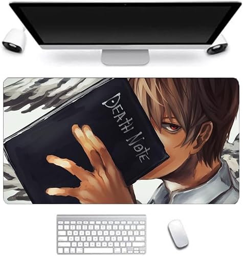 Ccipotatoo Death Note Mauspad, Anime-Mauspad, leicht, Yagami/L/Ryuuku, bedruckt, Gaming-Computer, Tastatur, Laptop-Matte, wasserabweisend, Mauspad für Büro, Studenten (7) von Ccipotatoo