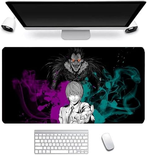Ccipotatoo Death Note Mauspad, Anime-Mauspad, leicht, Yagami/L/Ryuuku, bedruckt, Gaming-Computer, Tastatur, Laptop-Matte, wasserabweisend, Mauspad für Büro, Studenten (8) von Ccipotatoo