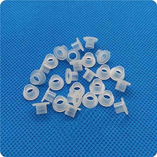 M5 Transistor Kunststoff Waschmaschine Isolierbuchse Nylon Schritt T Typ Buchsenring Weiß 50/100 stücke (Number of Pcs : 50Pcs) von CeXaoYg