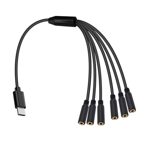 CeaBulo Multiports Typ C Bis 3 5 Mm Weiblicher Adaptertyp C Bis 3 5 Mm Adapter Zum Anschließen Von Kopfhörern Telefone Tabletten von CeaBulo