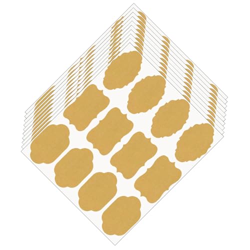 Selbstkleberpapier Etikett Aufkleber 120pcs Aufbewahrungsbox Etiketten Für Geschenknotiz Gläser Handwerk Und Hausgemachte Kreation von CeaBulo