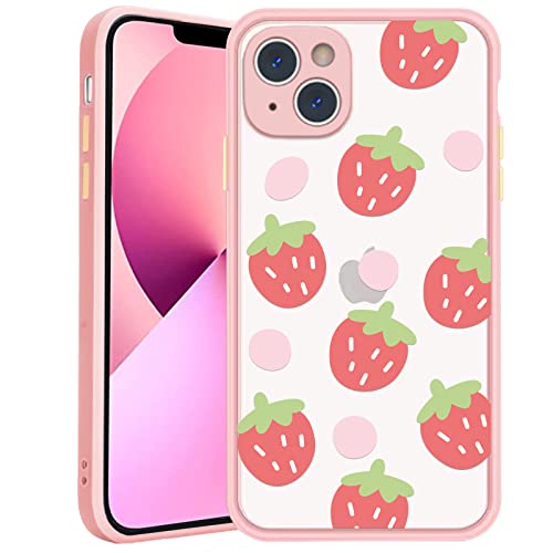 Ceckooty Handyhülle für iPhone 13 Hüllen Niedliche Rosa Erdbeeren 3D Design für Mädchen Frauen Klar Nicht Vergilben Stoßfest PC Rückseite Schutzhülle für iPhone 13 6,1 Zoll Ceckooty Handyhülle für iPhone 13 Hüllen Niedliche Rosa Erdbeeren 3D Design für Mädchen Frauen Klar Nicht Vergilben Stoßfest PC Rückseite Schutzhülle für iPhone 13 6,1 Zoll von Ceckooty