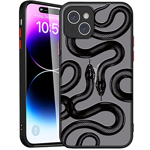 Ceckooty Hülle für iPhone 13 Hüllen Niedliche Mode Luruxy Schlange 3D Muster für Frauen Mädchen Männer Jungen Klar Schwarz Milchig Stoßfest PC Rückseite Cover für iPhone 13 6,1 Zoll Ceckooty Hülle für iPhone 13 Hüllen Niedliche Mode Luruxy Schlange 3D Muster für Frauen Mädchen Männer Jungen Klar Schwarz Milchig Stoßfest PC Rückseite Cover für iPhone 13 6,1 Zoll von Ceckooty
