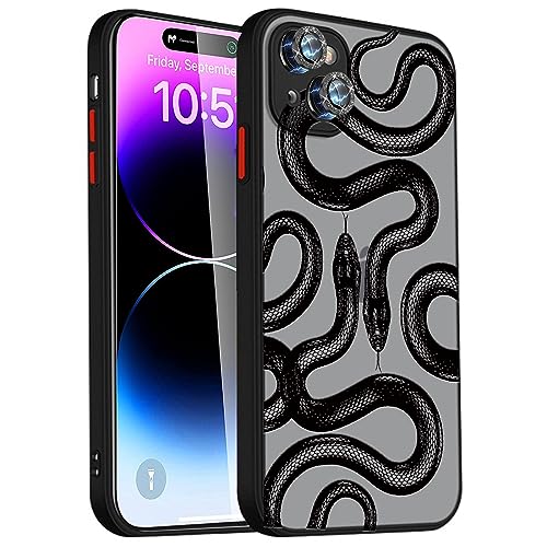 Ceckooty Schutzhülle für iPhone 15, mit glitzerndem Kameraobjektivschutz, niedlich, modisch, Luruxy, schwarze Schlange, 3D-Muster, schlank, stoßfest, iPhone 15, für Damen, Mädchen, Herren, Jungen Ceckooty Schutzhülle für iPhone 15, mit glitzerndem Kameraobjektivschutz, niedlich, modisch, Luruxy, schwarze Schlange, 3D-Muster, schlank, stoßfest, iPhone 15, für Damen, Mädchen, Herren, Jungen von Ceckooty