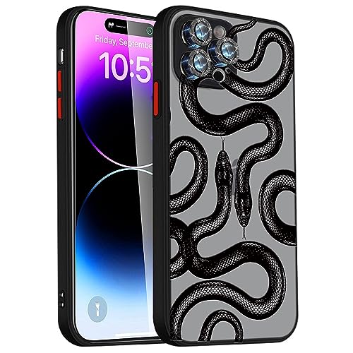 Ceckooty Schutzhülle für iPhone 15 Pro Max, mit glitzerndem Kameraobjektivschutz, niedlich, modisch, Luruxy, schwarze Schlange, 3D-Muster, schlank, stoßfest, iPhone Pro Max, für Damen, Mädchen, Ceckooty Schutzhülle für iPhone 15 Pro Max, mit glitzerndem Kameraobjektivschutz, niedlich, modisch, Luruxy, schwarze Schlange, 3D-Muster, schlank, stoßfest, iPhone Pro Max, für Damen, Mädchen, von Ceckooty
