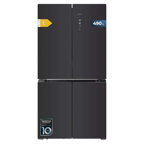 Cecotec American Kühlschrank 4 Glastüren 490 L Bolero CoolMarket 4D 490 Glas E. 183 cm hoch, 91 cm breit, geringer Stromverbrauch, Inverter Plus, Fast Cooling und Freezing, Total NoFrost Cecotec American Kühlschrank 4 Glastüren 490 L Bolero CoolMarket 4D 490 Glas E. 183 cm hoch, 91 cm breit, geringer Stromverbrauch, Inverter Plus, Fast Cooling und Freezing, Total NoFrost von Cecotec