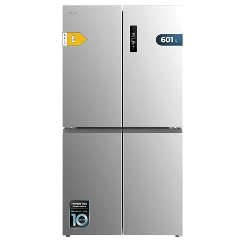 Cecotec Amerikanischer Kühlschrank No Frost 4 Türen Inox 601 L Bolero CoolMarket 4D 601 Inox E. Klasse E, Inox 4-Türen Kühlschrank, NoFrost, Inverter-Motor und Fast Cooling Funktione Cecotec Amerikanischer Kühlschrank No Frost 4 Türen Inox 601 L Bolero CoolMarket 4D 601 Inox E. Klasse E, Inox 4-Türen Kühlschrank, NoFrost, Inverter-Motor und Fast Cooling Funktione von Cecotec