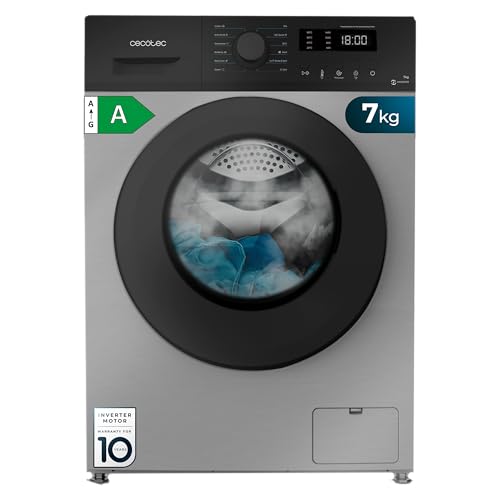 Cecotec Bolero DressCode 7150 Inverter Steel A. Waschmaschine, 7 kg, mit 1400 U/min, Inverter Plus-Motor, 12 Programme, Steam Max und Effizienzklasse A, effizientes und leises Waschen. Cecotec Bolero DressCode 7150 Inverter Steel A. Waschmaschine, 7 kg, mit 1400 U/min, Inverter Plus-Motor, 12 Programme, Steam Max und Effizienzklasse A, effizientes und leises Waschen. von Cecotec
