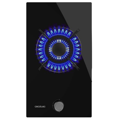 Cecotec Butan- und Erdgas-Kochfeld 1 Flamme Bolero Squad G 1200S Glass Black. 3500W, Schwarzes Glas, Einzelne Gusseisenroste, WOK-Brenner mit Dreifachkrone, Elektrische Zündung, Sicherheitssystem Cecotec Butan- und Erdgas-Kochfeld 1 Flamme Bolero Squad G 1200S Glass Black. 3500W, Schwarzes Glas, Einzelne Gusseisenroste, WOK-Brenner mit Dreifachkrone, Elektrische Zündung, Sicherheitssystem von Cecotec
