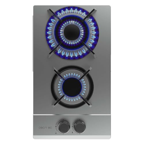 Cecotec Butan- und Erdgas-Kochfeld 2 Flammen Bolero Squad G 2200S Inox. 5250W, Edelstahl, Einzelne Gusseisenroste, WOK-Brenner mit Dreifachkrone, Elektrische Zündung, Sicherheitssystem Cecotec Butan- und Erdgas-Kochfeld 2 Flammen Bolero Squad G 2200S Inox. 5250W, Edelstahl, Einzelne Gusseisenroste, WOK-Brenner mit Dreifachkrone, Elektrische Zündung, Sicherheitssystem von Cecotec