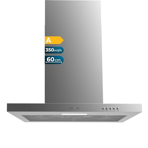 Cecotec Dunstabzugshaube 60 cm T-Form Bolero Flux TM 603500 Inox A. Saugleistung 350m3/h, Motor 70W, mechanische Steuerung, 3 Leistungsstufen, Licht und Aktivkohlefilter, Edelstahl Cecotec Dunstabzugshaube 60 cm T-Form Bolero Flux TM 603500 Inox A. Saugleistung 350m3/h, Motor 70W, mechanische Steuerung, 3 Leistungsstufen, Licht und Aktivkohlefilter, Edelstahl von Cecotec