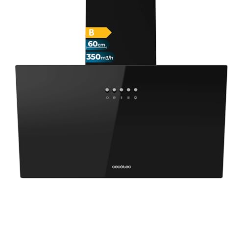 Cecotec Dunstabzugshaube 60cm Bolero Flux DM 603500 Glass Black B, 65W, Energieeffizient, Schwarzem Glas, Saugleistung 350 m³/h, Mechanische Steuerung, 3 Leistungsstufen, Beleuchtung und Kohlefilter Cecotec Dunstabzugshaube 60cm Bolero Flux DM 603500 Glass Black B, 65W, Energieeffizient, Schwarzem Glas, Saugleistung 350 m³/h, Mechanische Steuerung, 3 Leistungsstufen, Beleuchtung und Kohlefilter von Cecotec