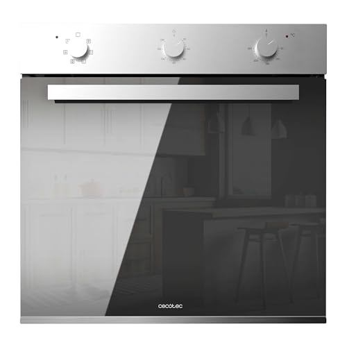 Cecotec Einbau-Backofen Multifunktion 70L Bolero Hexa M236000 Mirror Time. 2800W, 6 Funktionen, Timer, Steam Base XXL, Steam Assist, Steam EasyClean, Kühlgebläse, Abtau-Modus, Konvektion von Cecotec