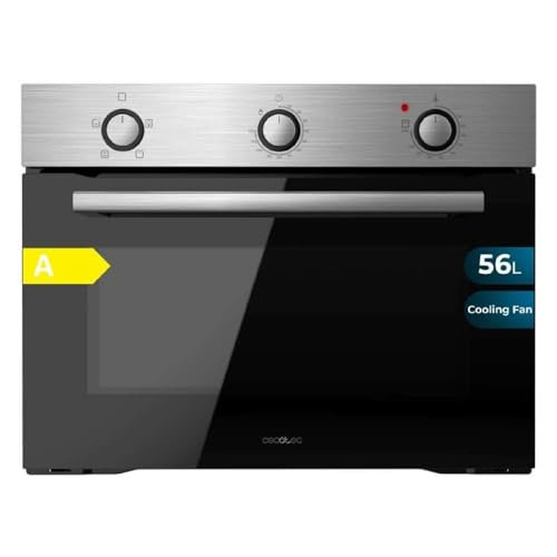 Cecotec Einbaubackofen 45 cm hoch Bolero Hexa C134500 Inox A 2600 W, 56 l Kapazität, geringer Verbrauch, 4 Funktionen, Timer, Dampfreinigung, Dampfgarer. von Cecotec