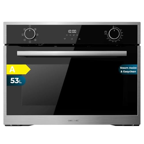 Cecotec Einbaubackofen 45 cm hoch Bolero Hexa M224500 Edge A. 2600W, 53L Kapazität, 7 Funktionen, Grill, Umluftgrill, Konvektion, Auftauen, Dampfbasis X2, Steam EasyClean, Steam Assist Cecotec Einbaubackofen 45 cm hoch Bolero Hexa M224500 Edge A. 2600W, 53L Kapazität, 7 Funktionen, Grill, Umluftgrill, Konvektion, Auftauen, Dampfbasis X2, Steam EasyClean, Steam Assist von Cecotec