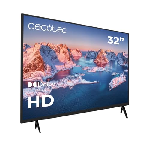 Cecotec Fernseher 32" - TV LED 0 Series 0032S. 32 Zoll Bildschirm, HD, optimale Auflösung für Bilder und Videos, Dolby-System, Flash-Speicher, HDMI/USB-Konnektivität, Fernbedienung Cecotec Fernseher 32" - TV LED 0 Series 0032S. 32 Zoll Bildschirm, HD, optimale Auflösung für Bilder und Videos, Dolby-System, Flash-Speicher, HDMI/USB-Konnektivität, Fernbedienung von Cecotec