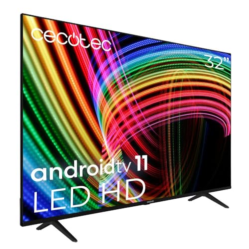 Cecotec Fernseher LED 32" Smart TV A3 Series ALH30032. Betriebssystem Android TV 11, Google Voice Assitant y Chromecast, System Dolby Audio, Cecotec Fernseher LED 32" Smart TV A3 Series ALH30032. Betriebssystem Android TV 11, Google Voice Assitant y Chromecast, System Dolby Audio, von Cecotec