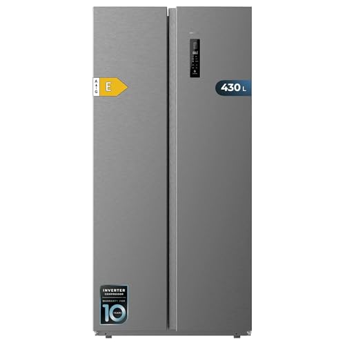 Cecotec Frigorífico Americano 2 Puertas Bolero CoolMarket SBS 430 Dark E. Side by Side de 430 L, Altura 176 cm y 84 cm Ancho, Sistema Multi Air Flow, Total No Frost, Motor Inverter Plus Cecotec Frigorífico Americano 2 Puertas Bolero CoolMarket SBS 430 Dark E. Side by Side de 430 L, Altura 176 cm y 84 cm Ancho, Sistema Multi Air Flow, Total No Frost, Motor Inverter Plus von Cecotec